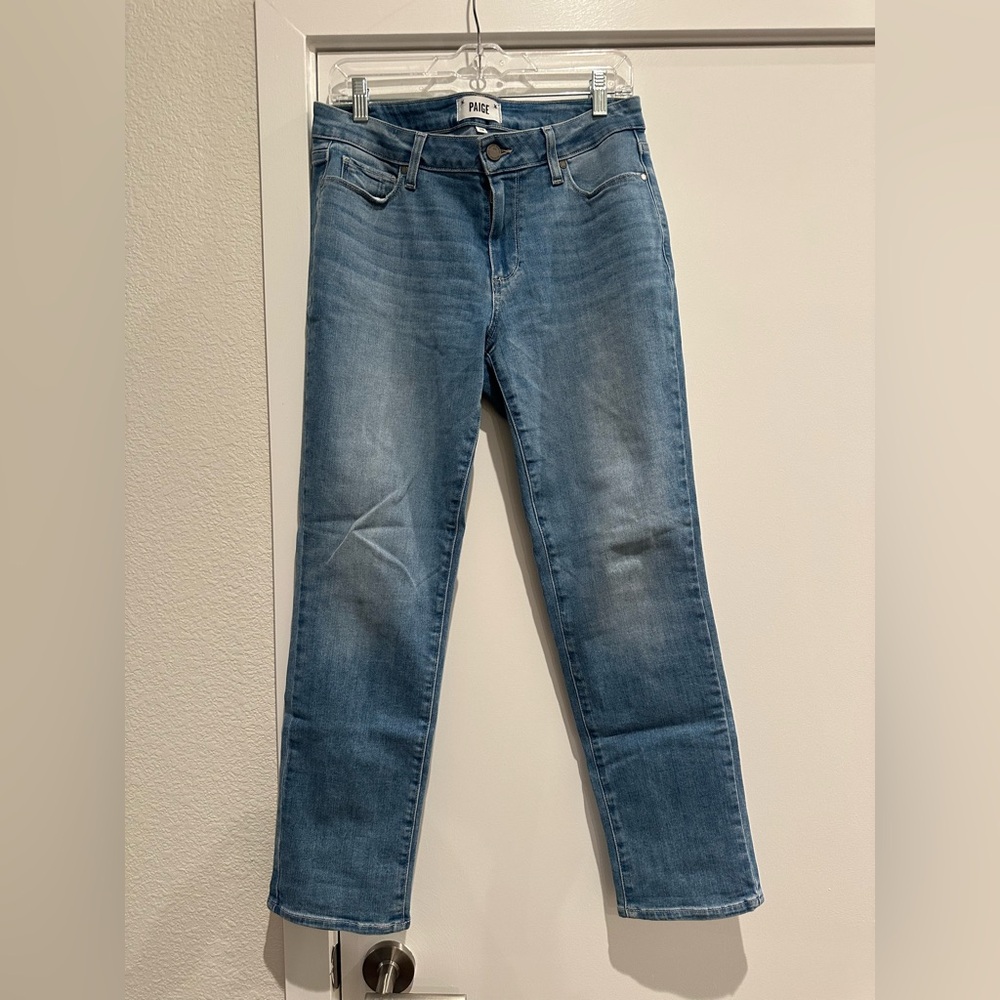 PAIGE Light Blue Brigitte Straight Leg Women's Jeans